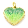 Brass Enamel Pendants KK-S401-17G-E-1