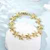 Brass Link Bracelets for Women BJEW-H209-01A-G-2