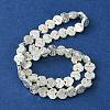 Electroplated Natural Lava Rock Beads Strands G-H303-A09-S01-3