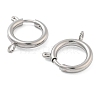 Non-Tarnish 304 Stainless Steel Spring Ring Clasps STAS-E104-09C-P-2