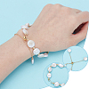 2Pcs Natural Keshi Pearl Slider Bracelet Making BJEW-UN00020-2