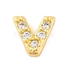 Rack Plating Brass Micro Pave Cubic Zirconia Cabochons KK-F874-04G-V-1