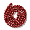Eco-Friendly Dyed Glass Pearl Round Bead Strands HY-A002-6mm-M-3