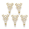 Brass Micro Pave Cubic Zirconia Charms X-KK-T060-05-Y-G-NF-1