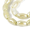 Anti-Tarnish Electroplate Glass Beads Strands EGLA-Q130-02A-07-3