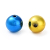 UV Plating Rainbow Iridescent Acrylic Beads X-OACR-F009-02-2