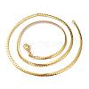Brass Curb Chain Necklaces NJEW-I247-01G-3