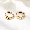 304 Stainless Steel Star Hoop Earrings EJEW-H172-02G-2