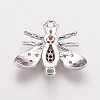 Brass Cubic Zirconia Links KK-P134-50P-2