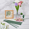 100Pcs Iron Stalk Flower Rod AJEW-SP0003-73A-4