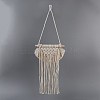 Cotton Cord Macrame Woven Wall Hanging HJEW-C010-06-3