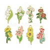 Alloy Enamel Pendants FIND-I064-06G-01-1