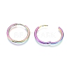 Ion Plating(IP) 304 Stainless Steel Huggie Hoop Earrings EJEW-F111A-20mm-Y-3