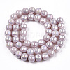 Electroplate Opaque Glass Beads Strands GLAA-T032-P8mm-AB07-3