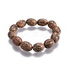Natural Buddhism Mala Beads Stretch Bracelets BJEW-JB04124-1