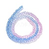 Transparent Painted Glass Beads Strands DGLA-A034-T2mm-A08-5
