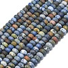 Natural Dumortierite Beads Strands G-P575-A48-8x5mm-2