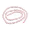 Natural Rose Quartz Round Bead Strands G-P072-05-4mm-11