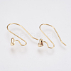 Brass Earring Hooks X-KK-T029-106G-1