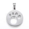 Non-Tarnish 304 Stainless Steel Pendants STAS-I086-04P-01-1