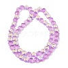 Electroplate Baking Paint Transparent Glass Beads Strands GL-CBA2ED2-05C-2