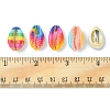 40Pcs 5 Styles Printed Natural Cowrie Shell Beads SSHEL-FS0001-02-5