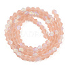 Imitate Austrian Crystal Bicone Frosted Glass Beads Strands EGLA-A039-T3mm-MB12-3
