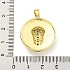 Brass Micro Pave Cubic Zirconia Pendants KK-K354-11B-G-3