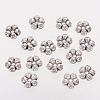 Heart Tibetan Style Charms Tibetan Silver Spacers Beads X-AC0752-NF-1