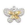 Two Tone 304 Stainless Steel Pendants STAS-K322-18C-GP-1