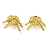 Ion Plating(IP) 304 Stainless Steel Knot Stud Earrings for Women EJEW-K244-04G-2