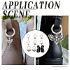 Gothic Alloy Shoes Charms HJEW-GO00068-9