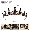 Alloy Rhinestone Hair Bands  for Woman Girls PW-WGA69DD-06-1