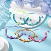 5Pcs Synthetic Gemston Braided Beaded Bracelets Sets BJEW-JB11016-2