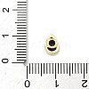 Teardrop Brass Micro Pave Cubic Zirconia Cabochons KK-P345-13G-B04-3