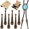 3Pcs Iron Bolo Tie Slide Clasps FIND-ANB0003-18AB-1