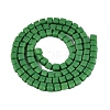 Opaque Frosted Glass Beads Strands GLAA-N072-01A-B09-2