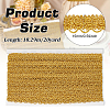 Polyester Braided Metallic Lace Trim SRIB-WH0011-180A-01-2