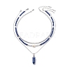 3Pcs 3 Style Natural Gemstone & Pearl & Synthetic Hematite Beaded Necklaces Set NJEW-JN04028-3