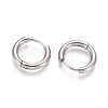 Tarnish Resistant 202 Stainless Steel Huggie Hoop Earrings A-EJEW-F111-16mm-P-2