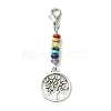 Alloy Tree of Life Pendant Decorations HJEW-JM01383-02-1