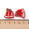 Christmas Decorations Theme Opaque Acrylic Bead with Enamel OACR-Z021-01B-3