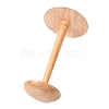 Wooden Dome Shaped Stem Hat Rack AJEW-I051-01B-01-3