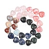 Gradient Color Cherry Quartz Glass & Synthetic Shoushan Stone & Natural Quartz Crystal & Sodalite Kambaba Jasper Beads Strands G-B185-A08-4