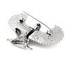 Egyptian Maat The Goddess Alloy Rhinestone Brooches for Backpack Clothes JEWB-P042-03AS-3