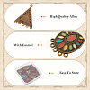20Pcs 10 Style Tibetan Style Alloy Enamel Chandelier Components Links FIND-TA0001-83-5