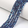 Electroplate Glass Beads Strands EGLA-A034-T4mm-L15-1