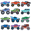 Cross Country Vehicle Polyester Computerized Embroidery Iron on/Sew on Patches PATC-WH0014-37-1