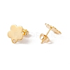 201 Stainless Steel Stud Earring Findings with Hole EJEW-A071-10B-G-2