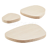 3Pcs 3 Style Wood Display Stands ODIS-WH0036-01-1